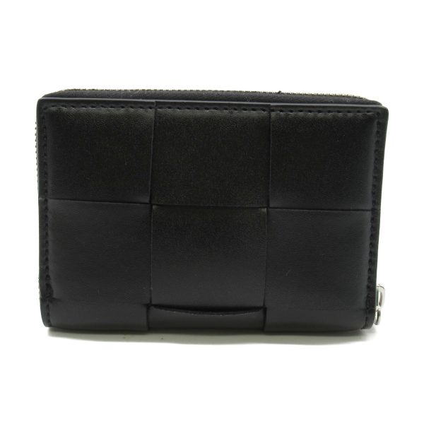 2101217612333 2 Bottega Veneta Coin Case Wallet Calf Cowhide Black