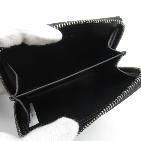 2101217612333 5 Bottega Veneta Coin Case Wallet Calf Cowhide Black