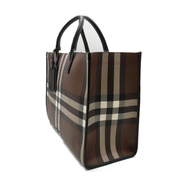 2101217613248 2 Burberry Tote Bag Cotton Polyurethane Brown