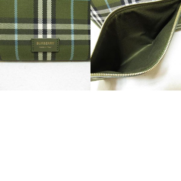 2101217613675 10c Burberry Tote Bag Cotton Green Olive Green