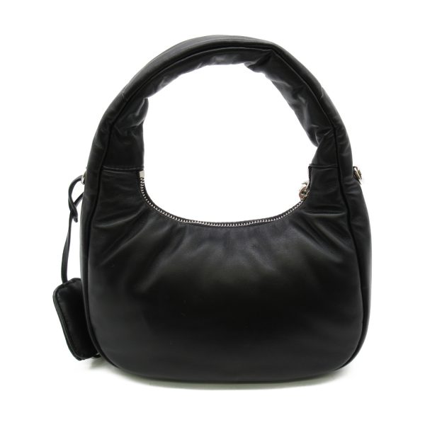 2101217626958 3 Prada 2Way Shoulder Bag in Leather Black