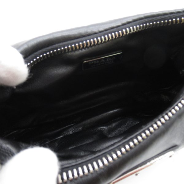 2101217626958 5 Prada 2Way Shoulder Bag in Leather Black