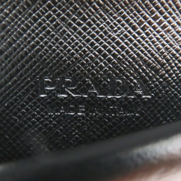 2101217627085 7 Prada Triangle Coin Case Wallet in Saffiano Leather Black