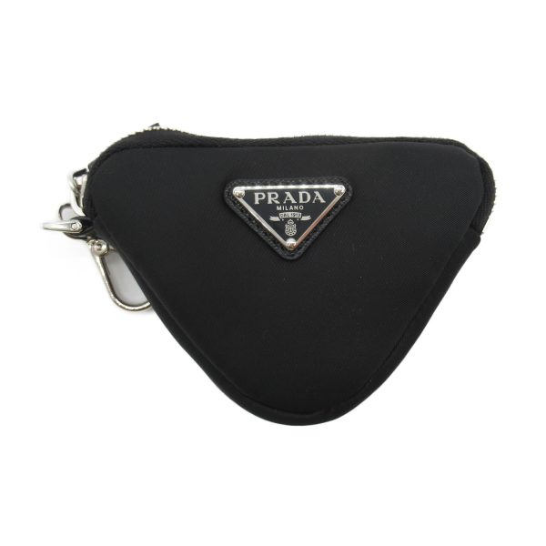 2101217627108 1 Prada Coin Key Case with Strap in Nylon Black