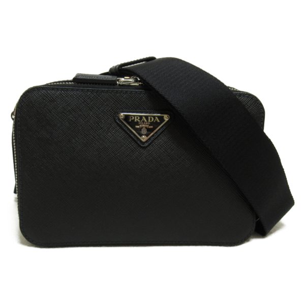 2101217627122 1 Prada Shoulder Bag in Saffiano Leather Black