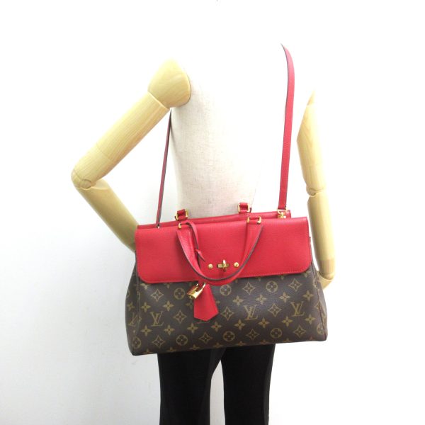 2101217663281 5 Louis Vuitton Venus 2way Shoulder Bag Brown Red