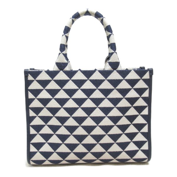 2101217726634 3 Prada 2Way Tote Bag in Canvas Navy White