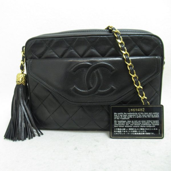 2101217746281 3 Chanel Chain Shoulder Bag Lambskin Black