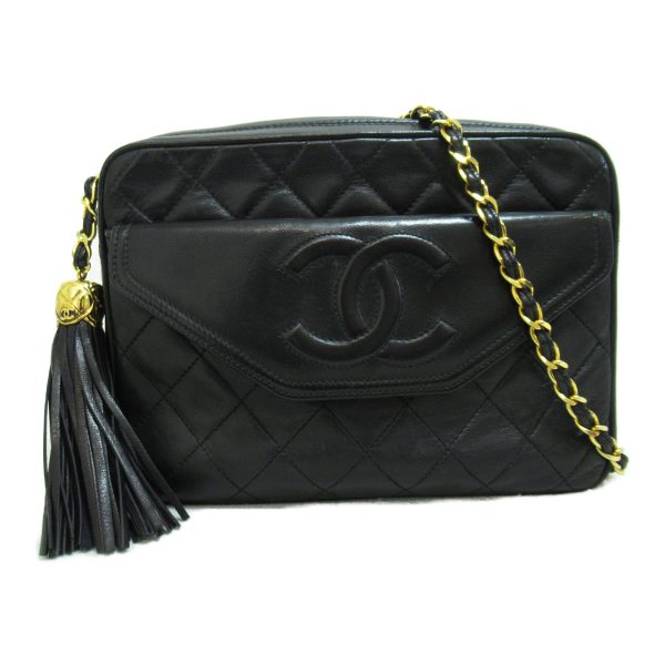 2101217746281 4 Chanel Chain Shoulder Bag Lambskin Black