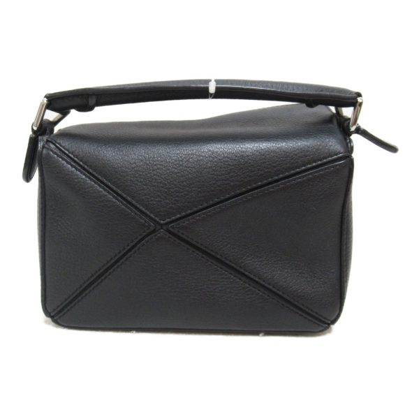 2101217748001 3 Loewe Puzzle Bag Mini Shoulder Bag Leather Black