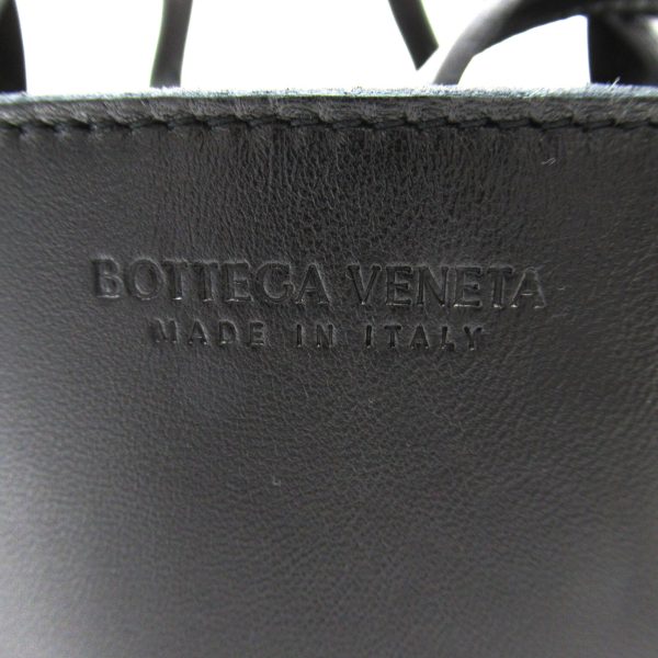 2101217749671 9 Bottega Veneta Mini Arco Tote 2Way Shoulder Bag Lambskin Sheep Leather Black