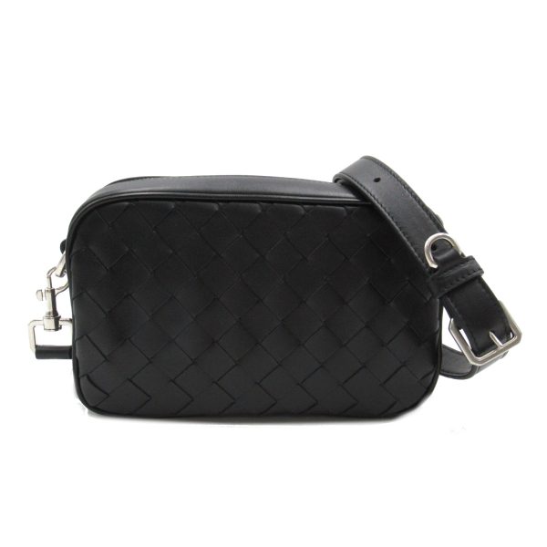 2101217749732 1 Bottega Veneta Mini Intrecciato Camera Bag Leather Black