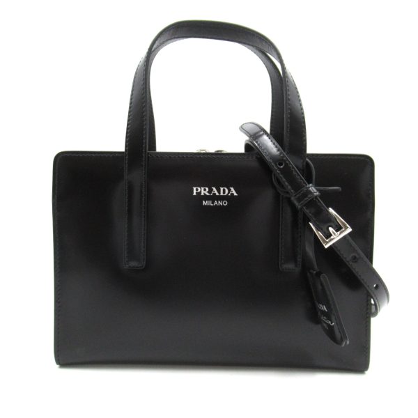 2101217750318 1 Prada 2Way Shoulder Bag in Leather Black