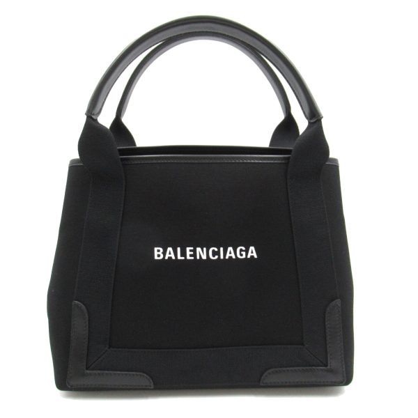 2101217766487 2 Balenciaga Navy Small Cabas Tote Bag Canvas Series Black