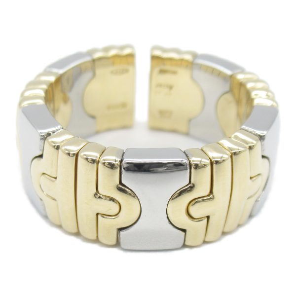 2101217769433 2 Bvlgari Parentesi Ring K18 Yellow Gold Stainless Steel