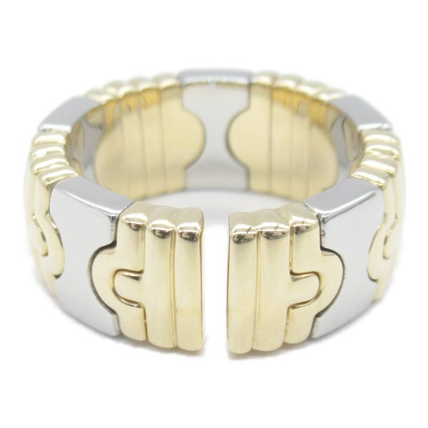 2101217769433 3 Bvlgari Parentesi Ring K18 Yellow Gold Stainless Steel