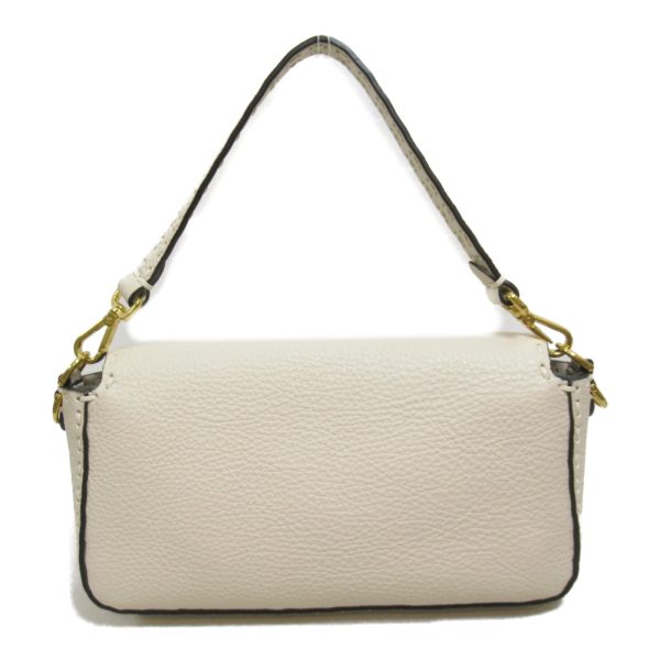 2101217769785 3 Fendi 2way Shoulder Bag Leather Beige