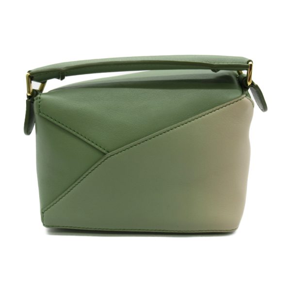 2101217772839 3 Loewe 2Way Shoulder Bag Leather Green