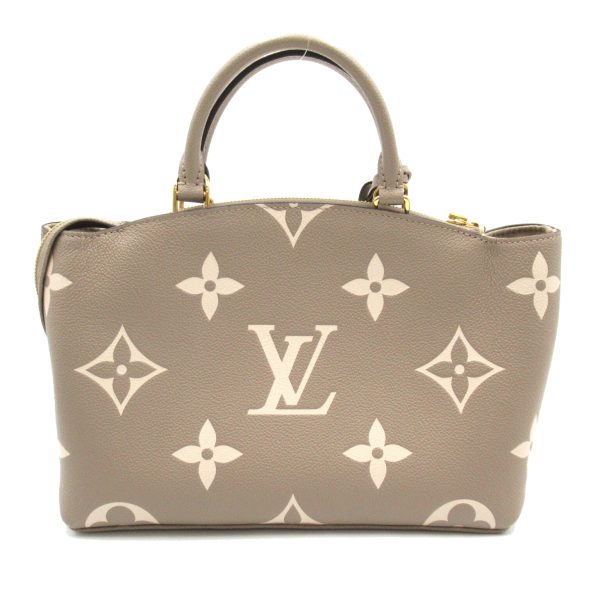 2101217787444 2 LOUIS VUITTON Petit Palais PM Shoulder Bag Leather Monogram Empreinte Gray