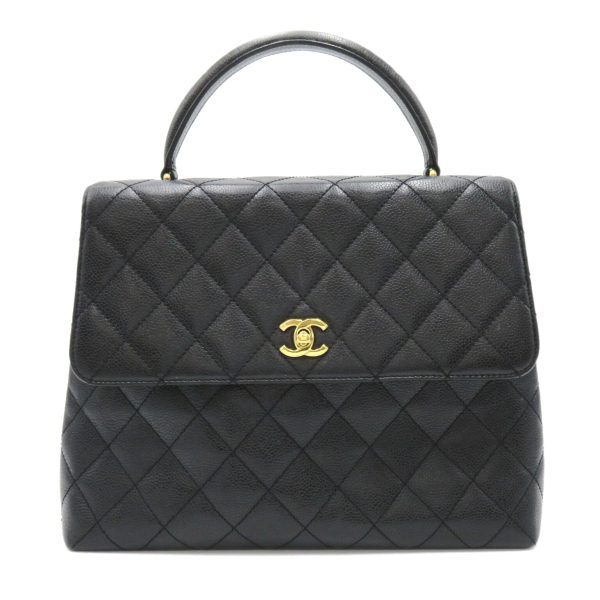 2101217805681 1 Chanel Matelasse Handbag Bag Caviar Skin Grained Calf Black