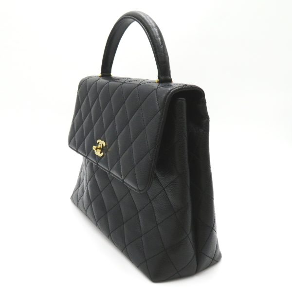 2101217805681 3 Chanel Matelasse Handbag Bag Caviar Skin Grained Calf Black