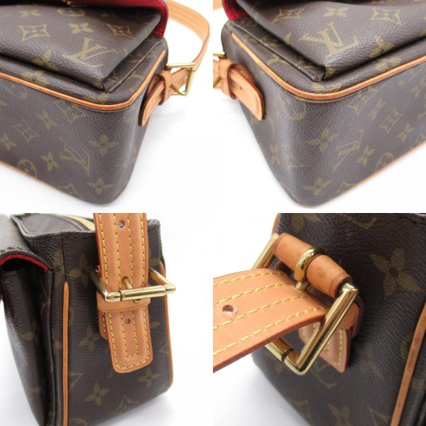 2101217806435 9c Louis Vuitton Viva Shite MM Shoulder Bag Brown