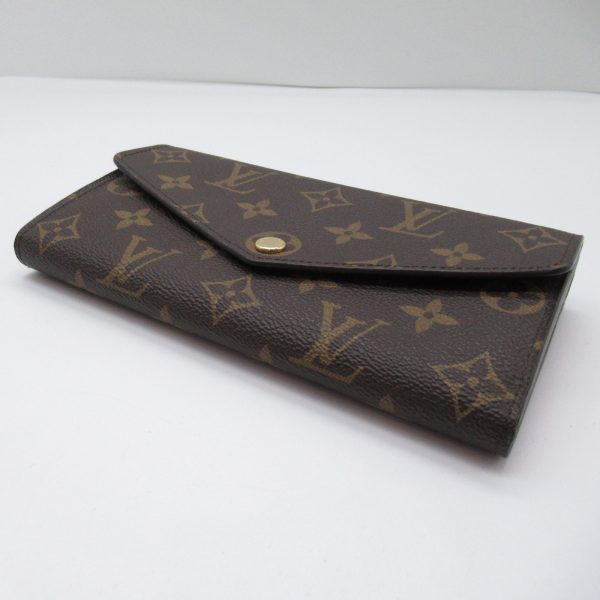 2101217808026 7 Louis Vuitton Sarah Bifold Long Wallet Brown