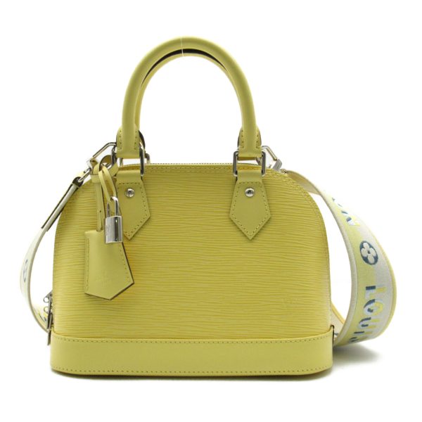 2101217816595 1 Louis Vuitton Alma BB Shoulder Bag Calf Yellow