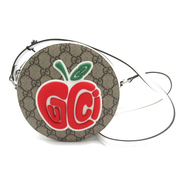 2101217817080 1 Gucci Kids Pochette Shoulder Bag with Patch PVC Coated Canvas White