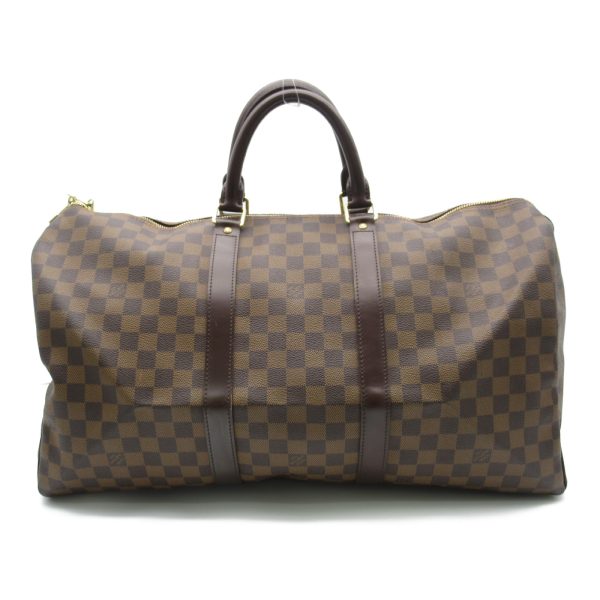 2101217818728 2 Louis Vuitton Keepall 50 Boston Bag Brown