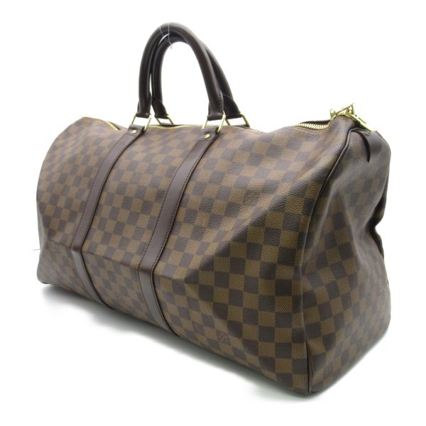 2101217818728 3 Louis Vuitton Keepall 50 Boston Bag Brown