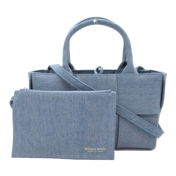 2101217822107 5 Bottega Veneta Arco 2Way Tote Bag Denim Blue Series