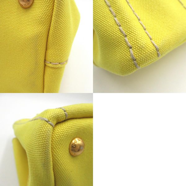 2101217834346 15c Prada 2Way Kanapa Tote Bag in Canvas Yellow