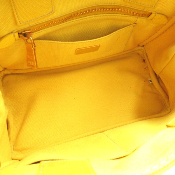 2101217834346 5 Prada 2Way Kanapa Tote Bag in Canvas Yellow