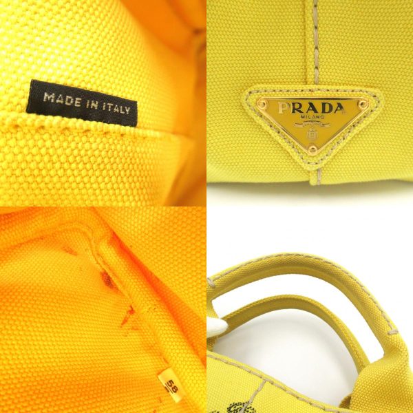 2101217834346 7c Prada 2Way Kanapa Tote Bag in Canvas Yellow