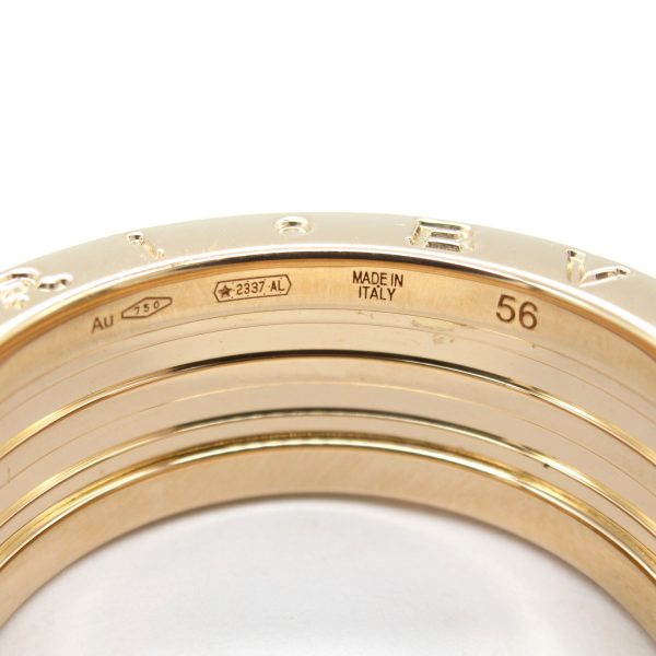 2101217839778 4 Bulgari B zero1 Lock Ring K18PG Pink Gold Mens Womens Gold Series