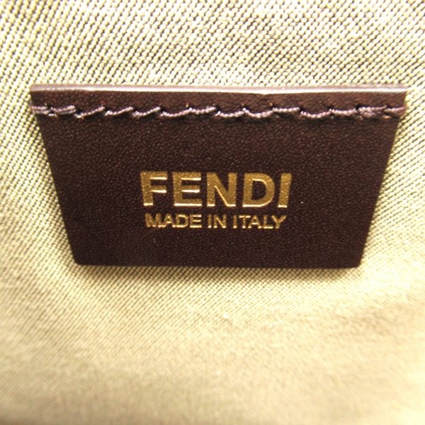 2101217841948 7 Fendi Zucca Pattern PVC Coated Canvas Zucca Pattern Tote Bag Brown