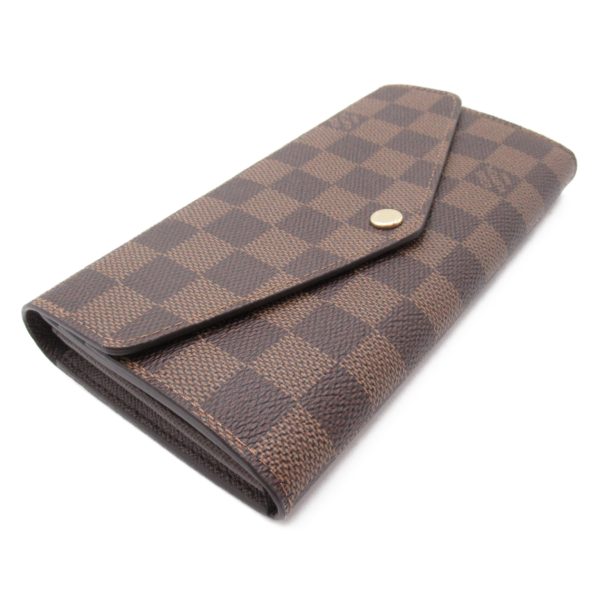 2101217842570 3 Louis Vuitton Sarah Bifold Long Wallet Brown