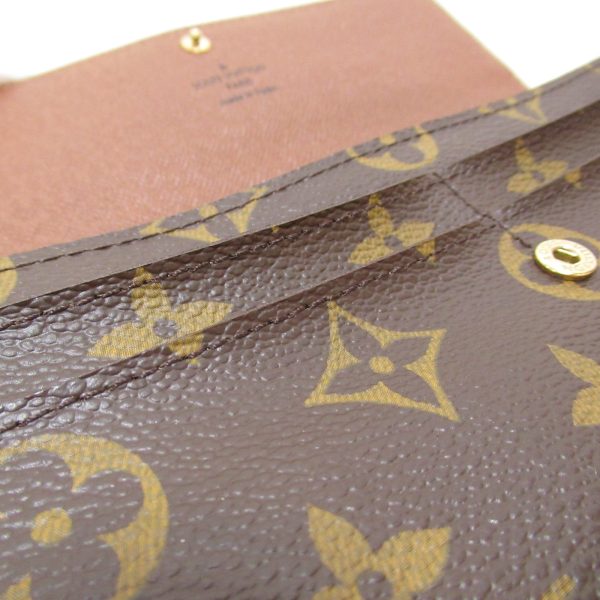 2101217843010 1 2 Louis Vuitton Sara Bifold Long Wallet Brown