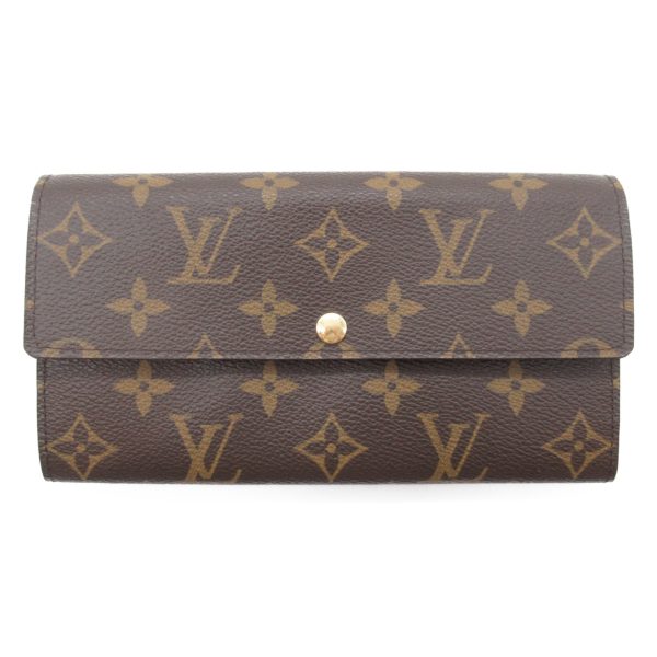 2101217843010 1 Louis Vuitton Sara Bifold Long Wallet Brown