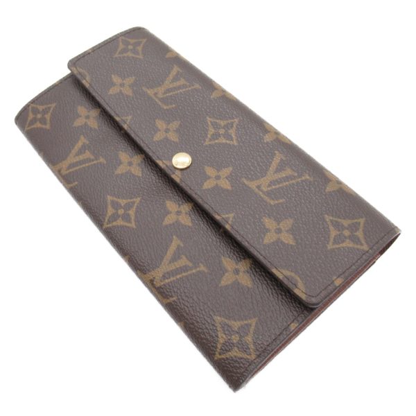 2101217843010 3 Louis Vuitton Sara Bifold Long Wallet Brown