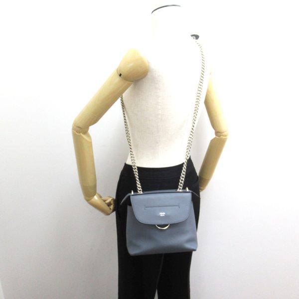 2101217850117 5 Fendi Back to School Mini 2way Shoulder Bag Leather Gray