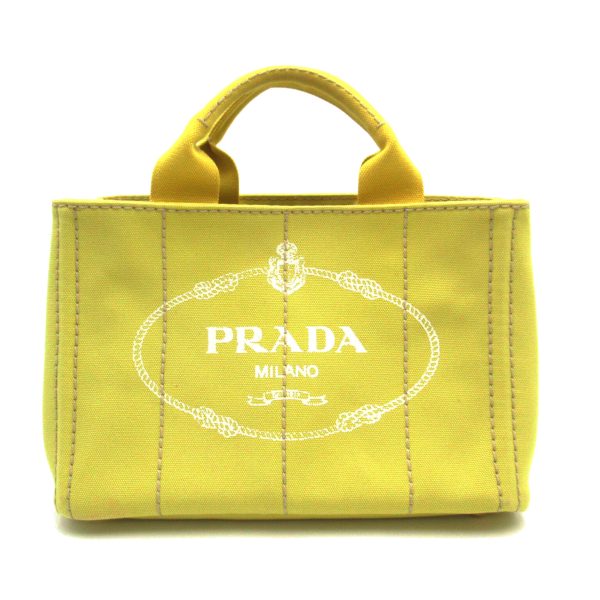 2101217850476 1 Prada Canapa Tote Bag in Canvas Yellow