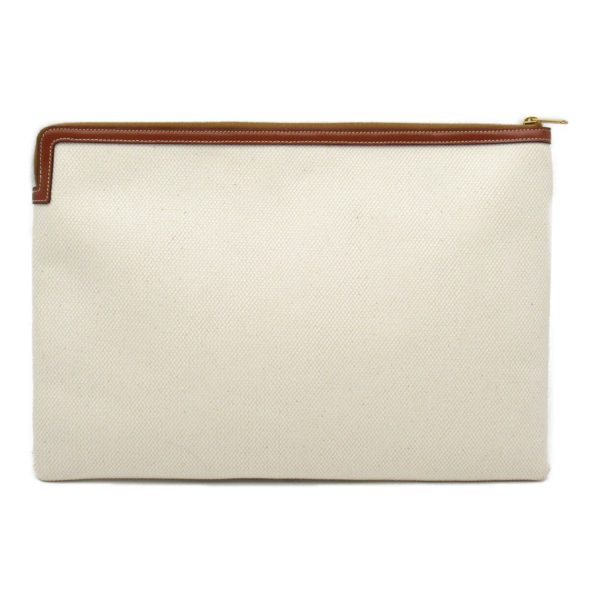 2101217850490 3 Celine Clutch Bag Second Bag Cotton Series White