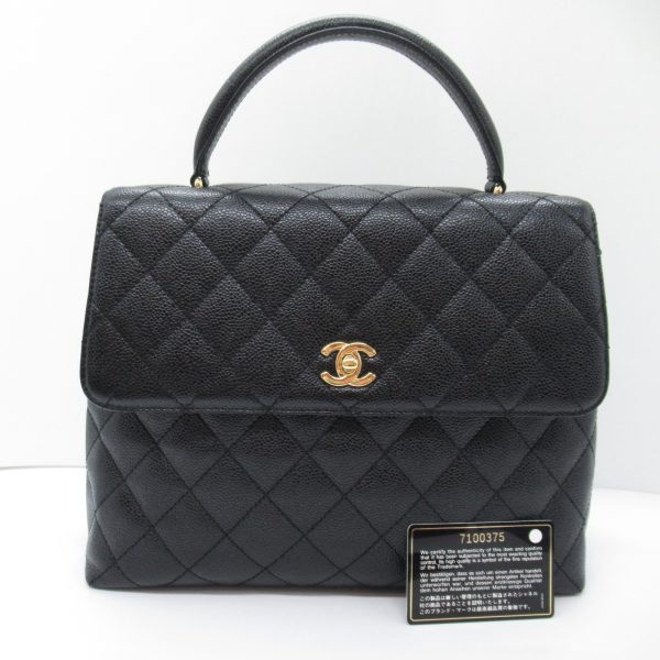 2101217850995 3 Chanel Matelasse Handbag Caviar Skin Black