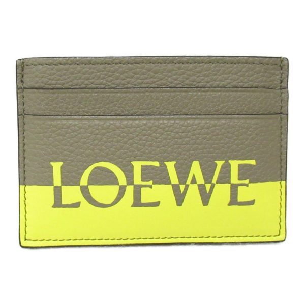 2101217857260 2 Loewe Card Case Card Case Accessory Leather Brown Yellow