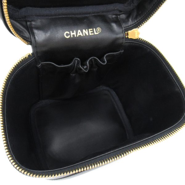 2101217864350 2 Chanel Vertical Vanity Bag Caviar Skin Black