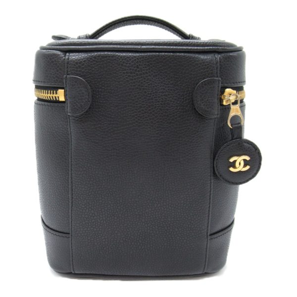 2101217864350 6 Chanel Vertical Vanity Bag Caviar Skin Black