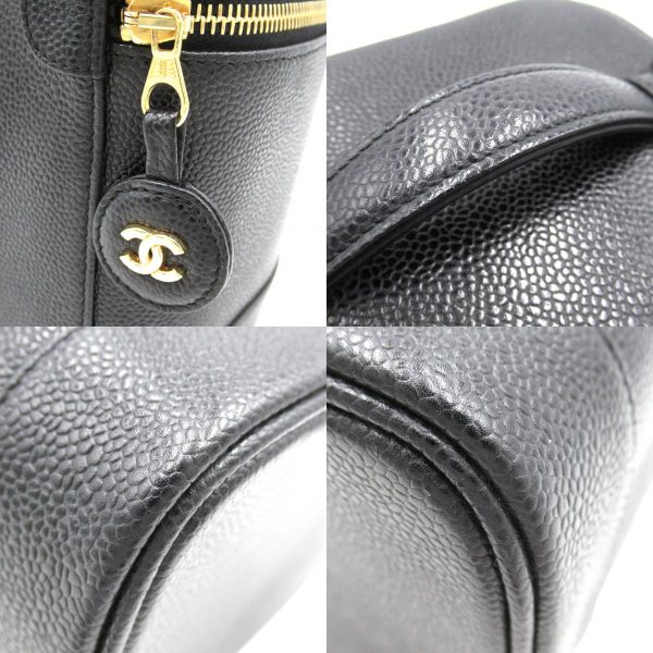 2101217881913 10c Chanel Vertical Vanity Handbag Caviar Skin Black