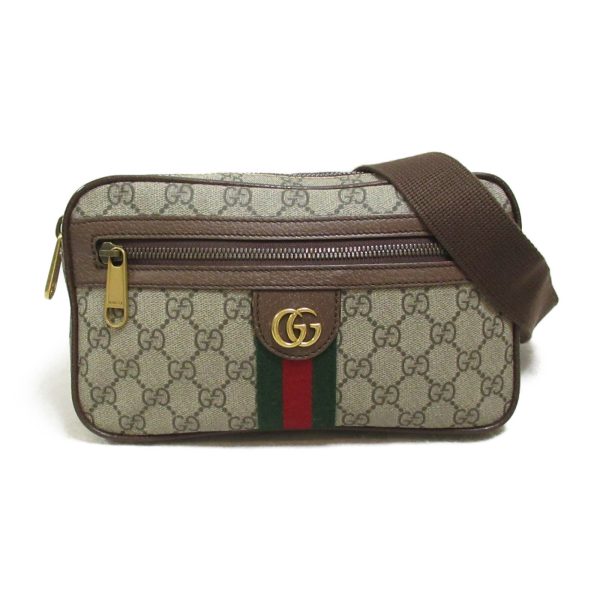 2101217882163 2 Gucci GG Supreme Waist Bag PVC Coated Canvas Brown